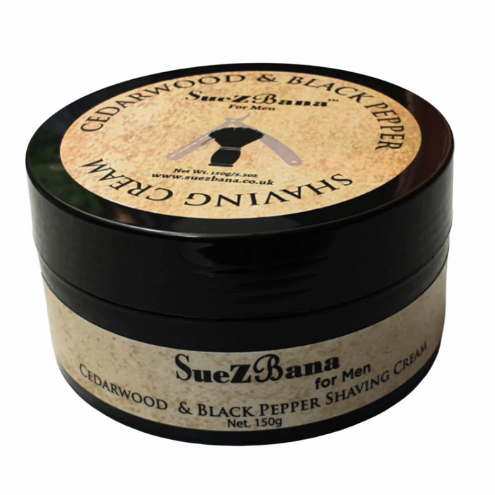 Shaving Cream for Men Cedarwood & Black Pepper