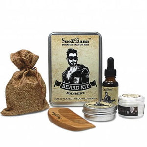 organic beard grooming kit