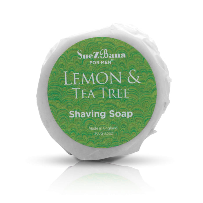 Suezbana Shaving Soap with Lemon and Tea Tree 100g